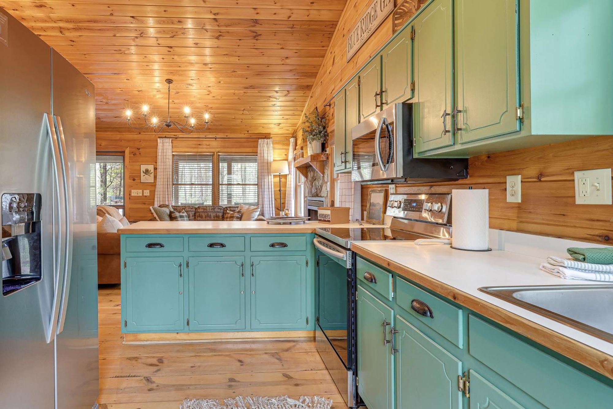 Cozy Cabin In Private Location With Hot Tub And Grill! 蓝岭 外观 照片