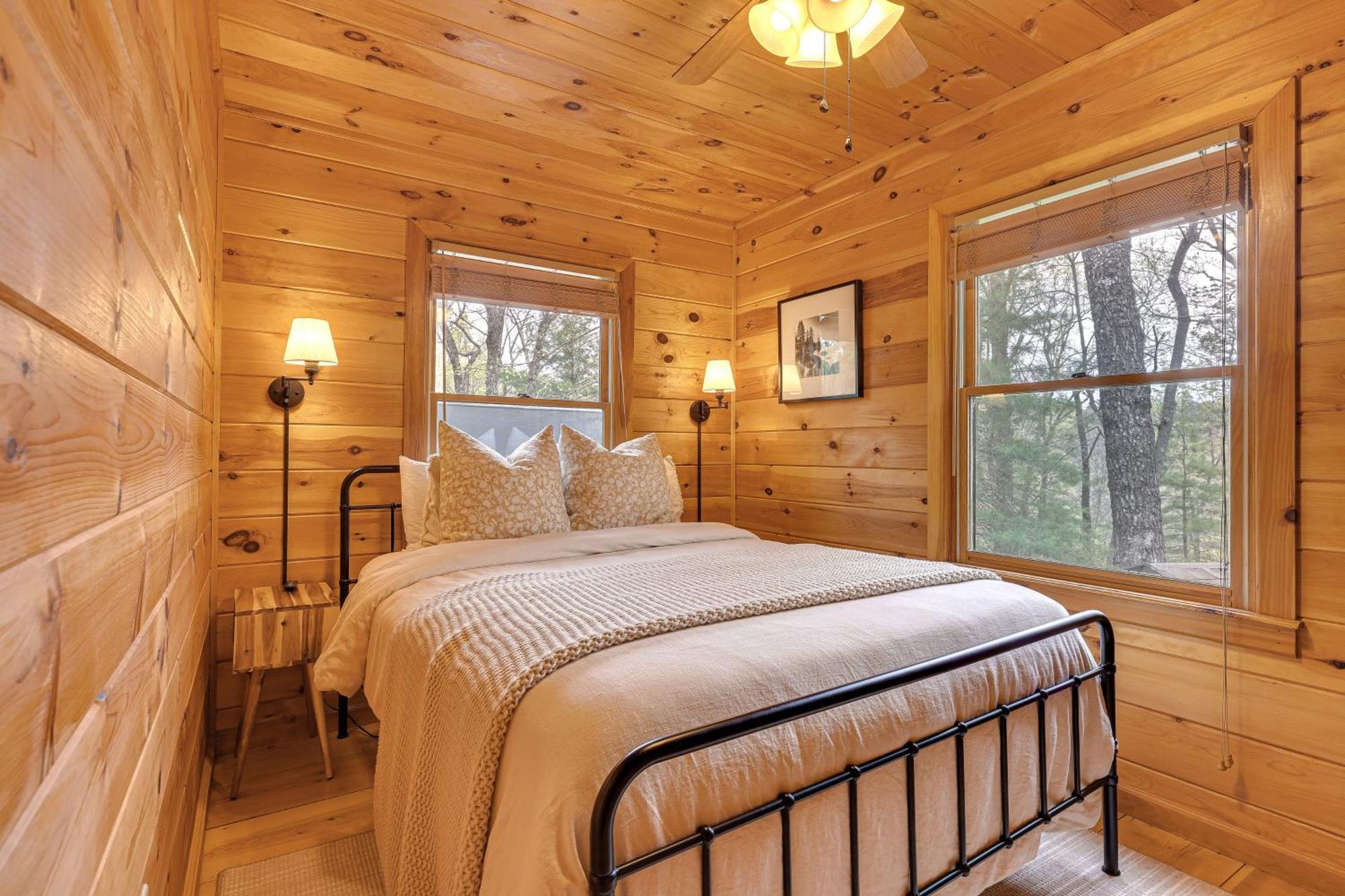 Cozy Cabin In Private Location With Hot Tub And Grill! 蓝岭 外观 照片