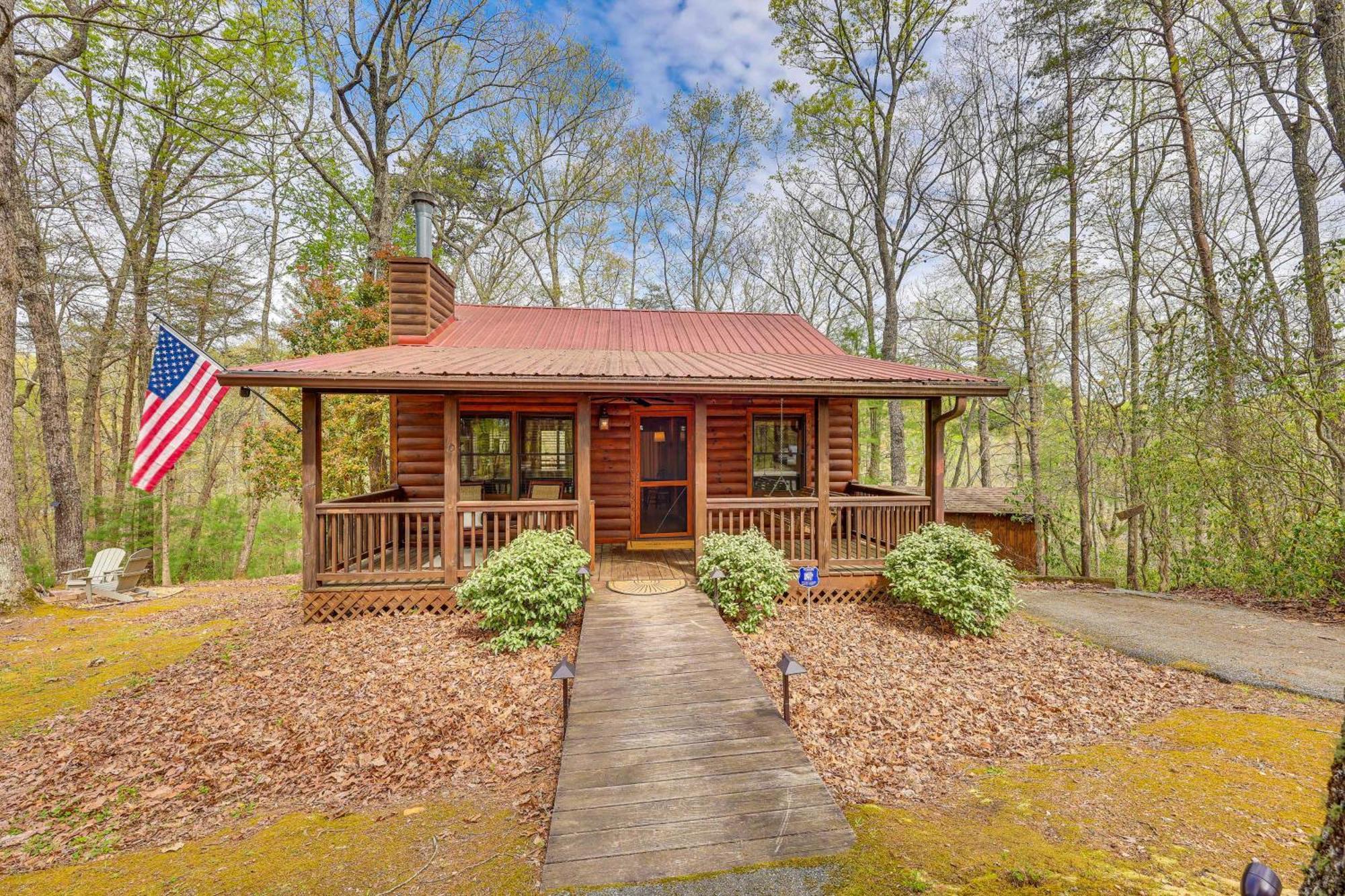 Cozy Cabin In Private Location With Hot Tub And Grill! 蓝岭 外观 照片